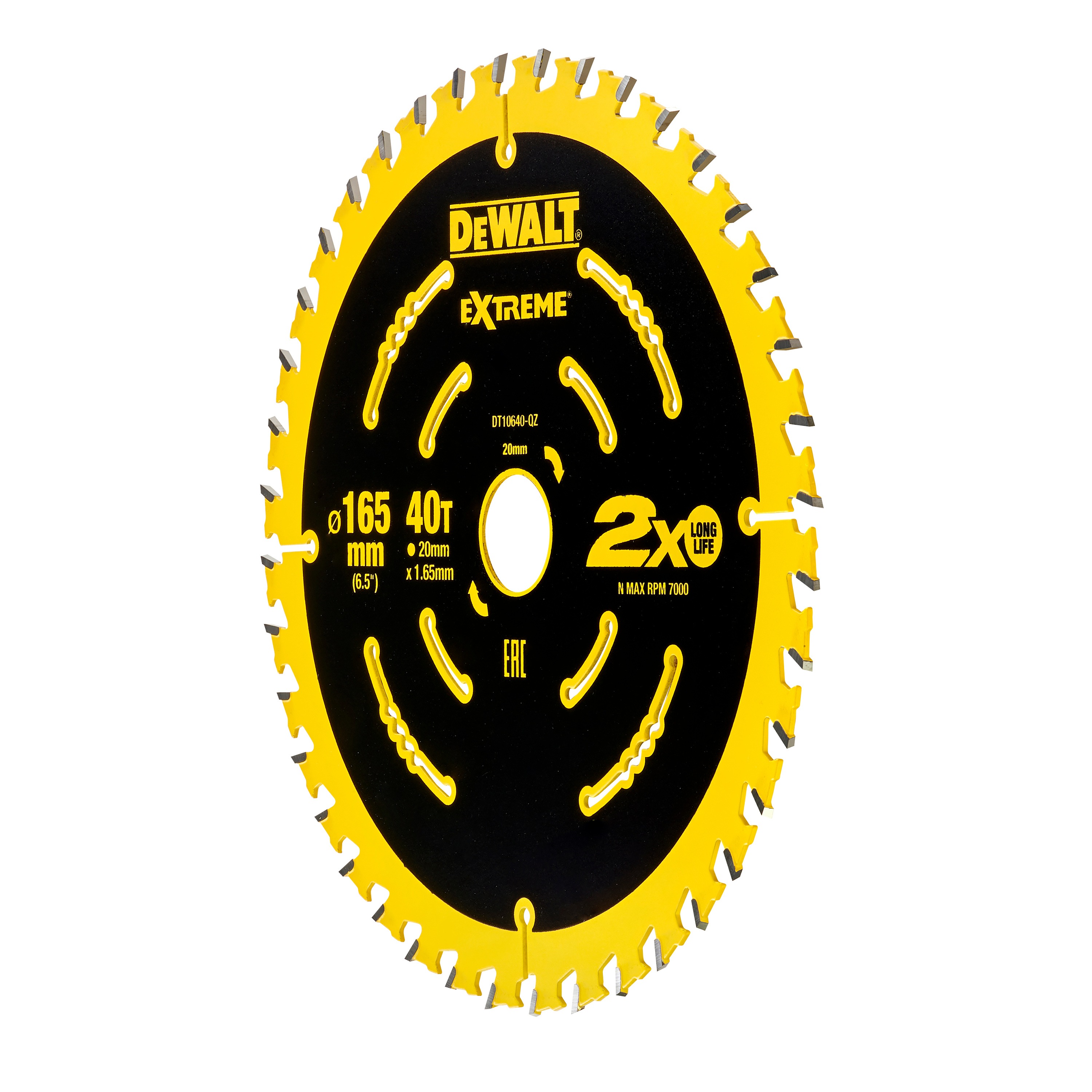 Dewalt DT10640-QZ Extreme entramado circular hoja de sierra 40T 