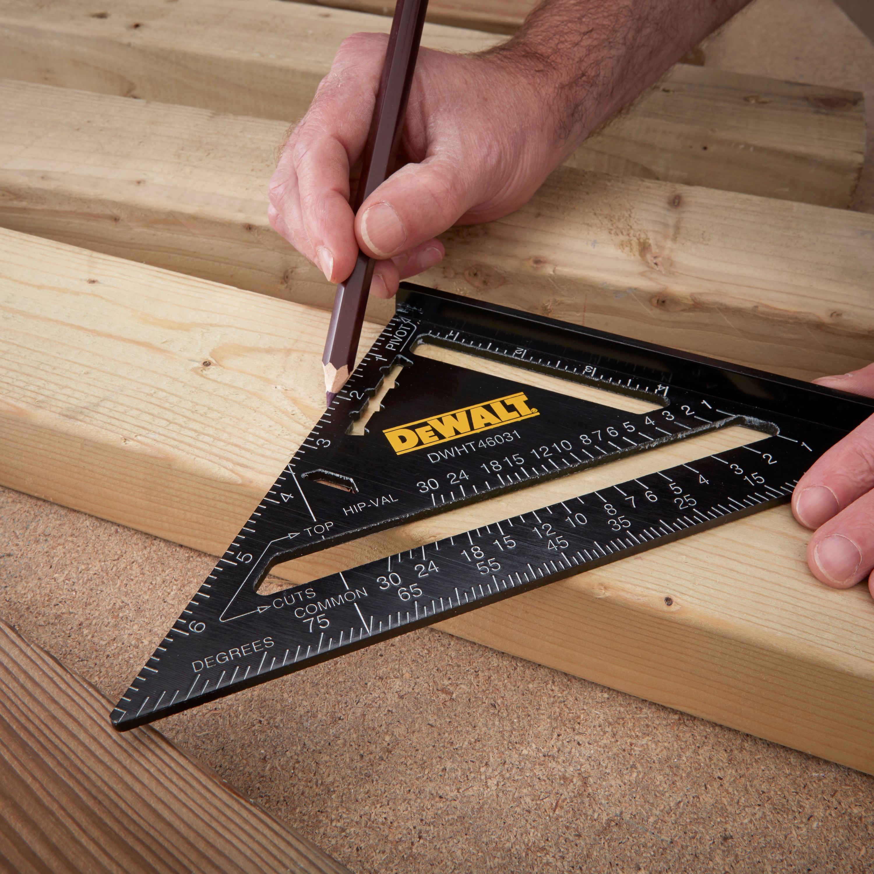 Premium Aluminum Extra Thick Rafter Square New Details about   DeWalt DWHT46031 7 in 