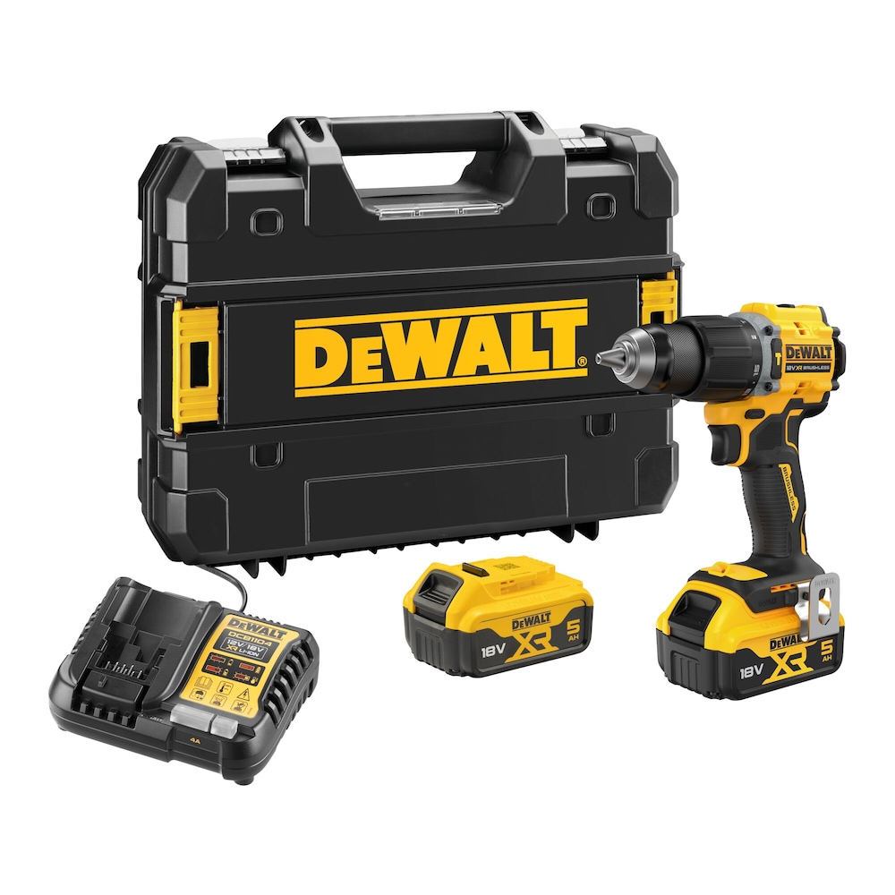 18V XR Brushless Hammer Drill Driver - 2 X 5Ah Batteries