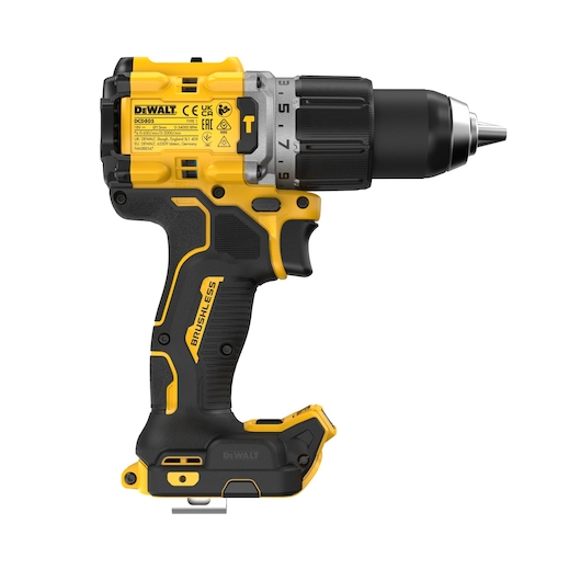 18V XR Brushless Hammer Drill Driver left side view