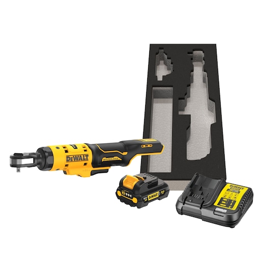 12V XR Brushless 1/4" Open Head Ratchet - 1 X 3Ah Automotive