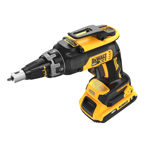 Overhead view of the 20V MAX* XR® Brushless Drywall Screwgun with 2.0Ah Battery