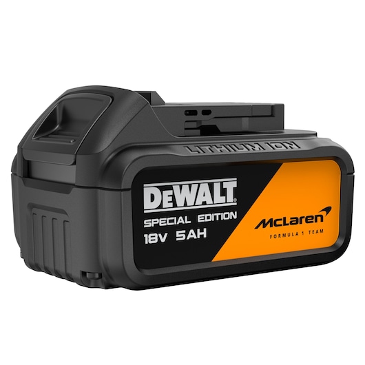 DEWALT x McLaren F1 Team 18V XR Special Edition 5Ah battery