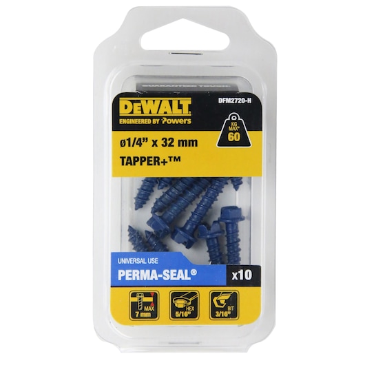 TAPPER +® PERMA-SEAL® HEX HEAD Ø1/4" x 32 HANG