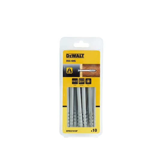 NHS Nylon Hammer Screw (8 x 120 mm) (10 PK)
