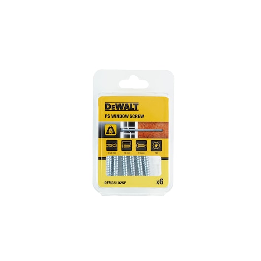 Window Screw for Plastic Frames (6 x 72 mm) (6 PK)