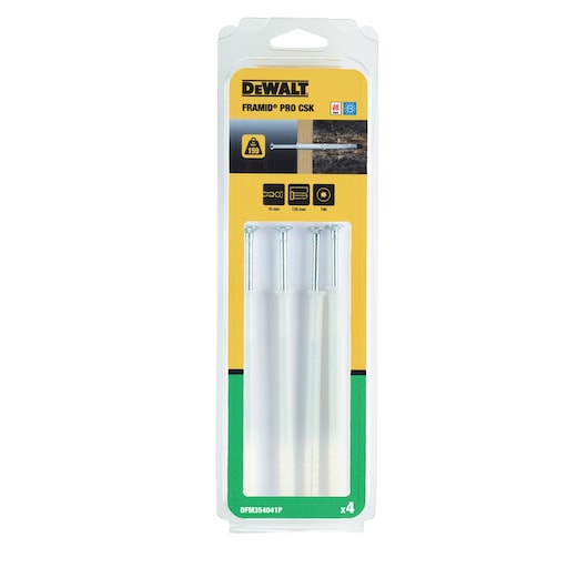 FRAMID®-PRO 10 x 120 Countersunk Zinc Plated (4 PK)