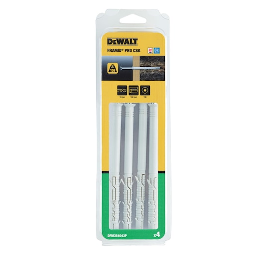 FRAMID®-PRO Countersunk Zinc Plated (10 x 160 mm) (4 PK)