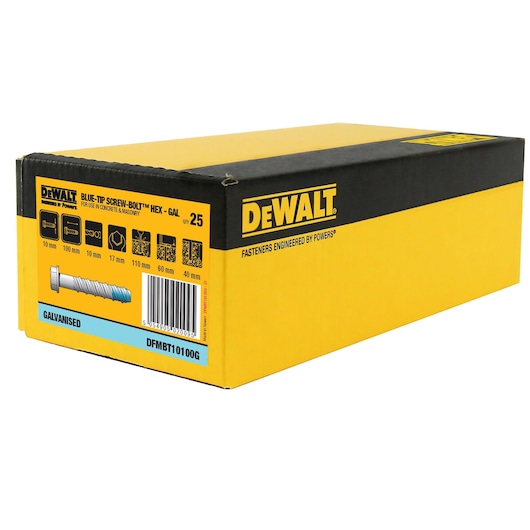 BLUE-TIP SCREW-BOLT™ GAL HEX HEAD (Ø10 x 100 BULK)