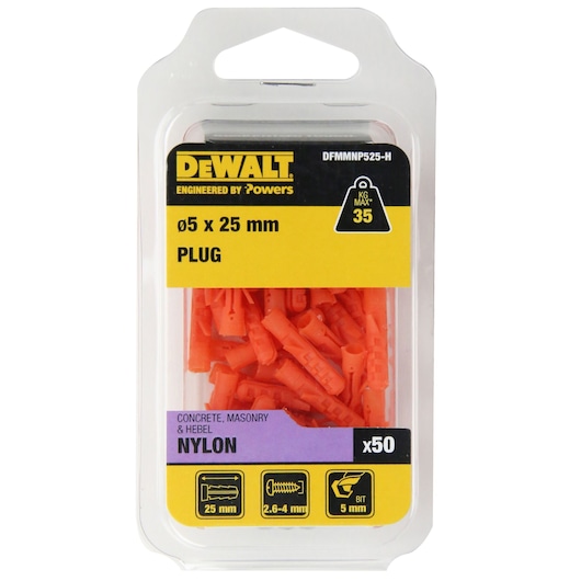 PLUG NYLON (Ø5 x 25 HANG)