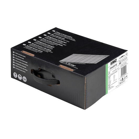 3/4 view box of 75mm wireweld ring shank framing nails