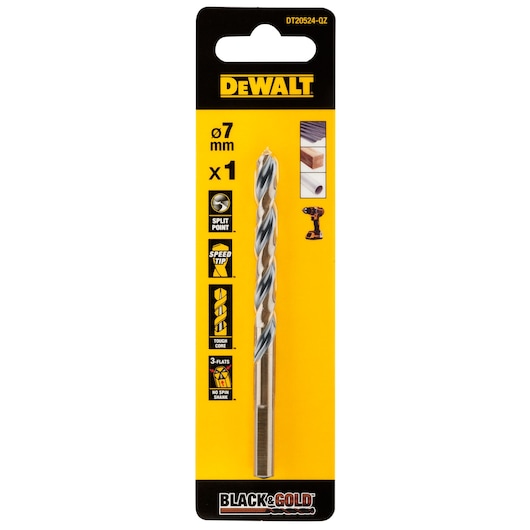 6.5MM BLACK GOLD HSS DRILL BIT
