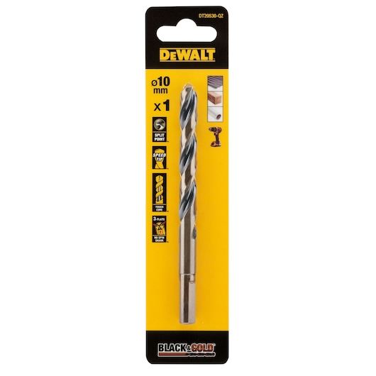 10MM BLACK GOLD HSS DRILL BIT