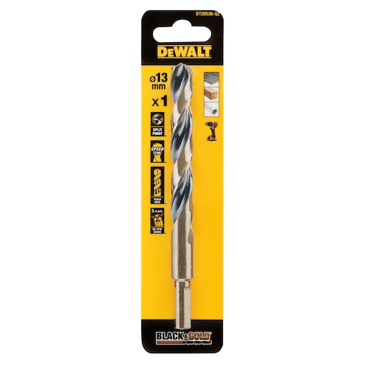 13MM BLACK GOLD HSS DRILL BIT