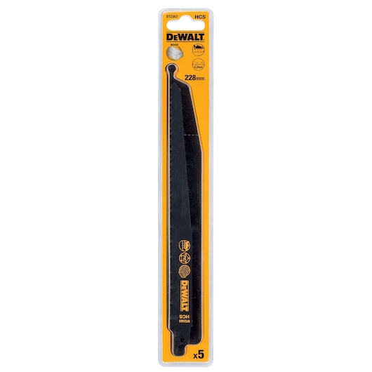 228mm 6 TPI (Wood) Bi-Metal Recip Blade (5 Pack)