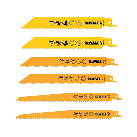 Bi-Metal Recip Blade Set (Mixed) + Storage Case (6 Pack)