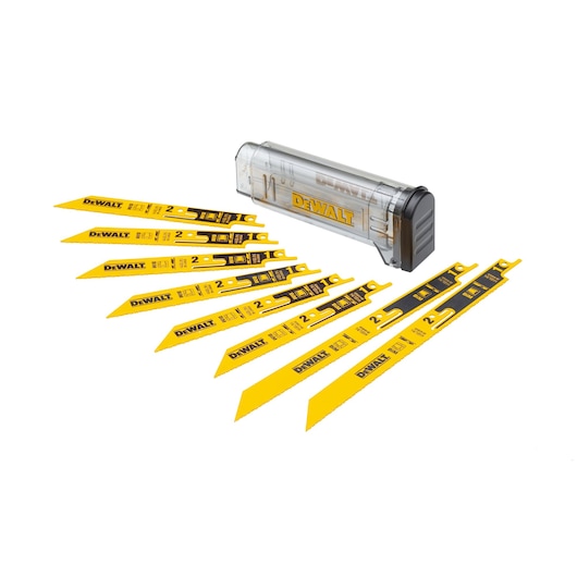 BREAK AWAY Bi-Metal Recip Blade Set (Metal) + Storage Case (8 Pack)