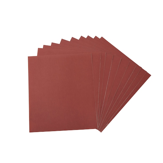 Full Sheet 230mm x 280mm 1000G Water Resistant Multi Purpose Sandpaper 10 Pack