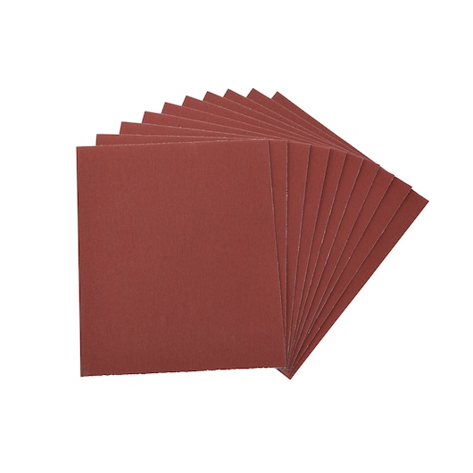 Full Sheet 230mm x 280mm 120G Abrasive Fabric For Metal Sandpaper 10 Pack