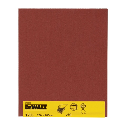 Full Sheet 230mm x 280mm 120G Abrasive Fabric For Metal Sandpaper 10 Pack