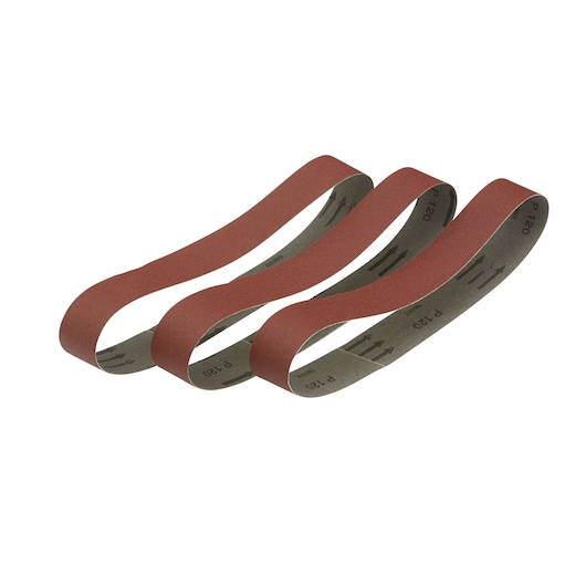 45mm x 715mm 80G Multi-Purpose Sanding Belt 3 Pack