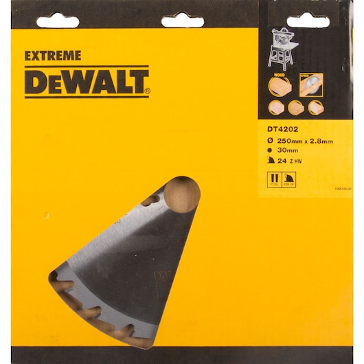 EXTREME WORKSHOP 250mm x 30mm 24T Circular Saw Blade