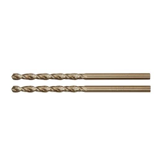 ELITE 3.3mm x 65mm HSS-E Cobalt Alloy Steel Metal Drill Bit (2 Pk)