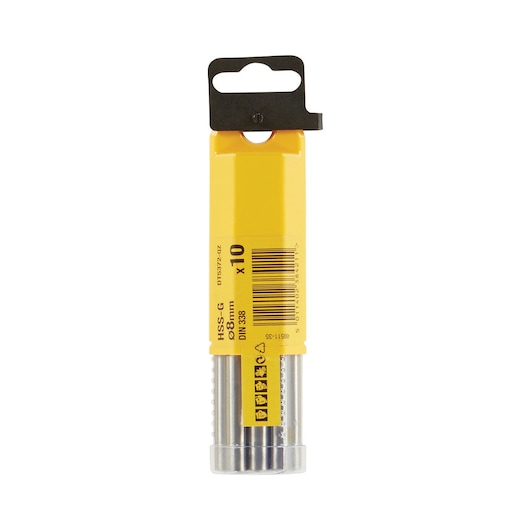 8mm HSS-G Metal Drill Bit (10 Pack)