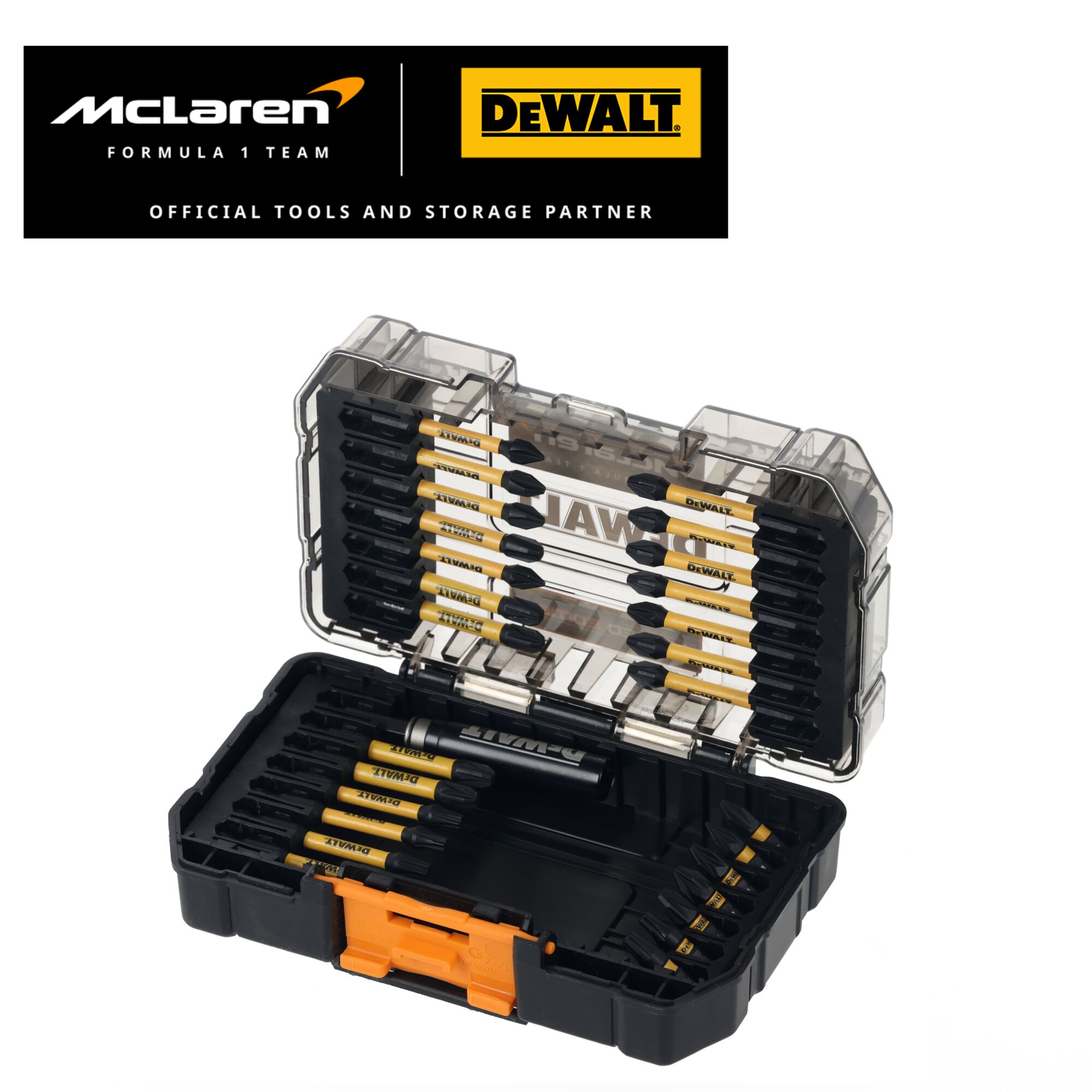 IGTプレートDuta top シルバー　栗原精機 DekiTechケースセット DEWALT x McLaren F1 Team Special Edition 28 Piece Small Tough Case