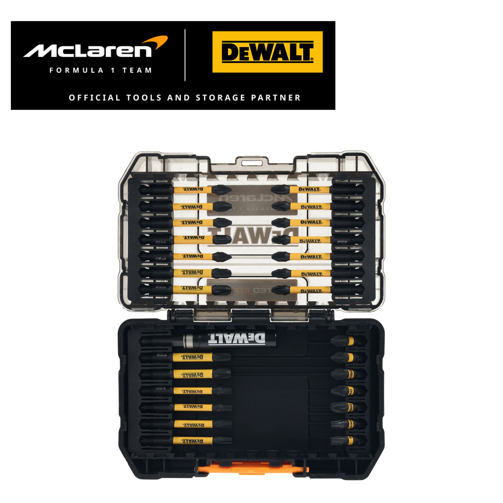 DEWALT x McLaren F1 Team Special Edition 28 Piece Small Tough Case