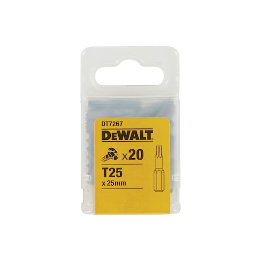 T25 Screwdriver Bit 25mm (20 Pcs)