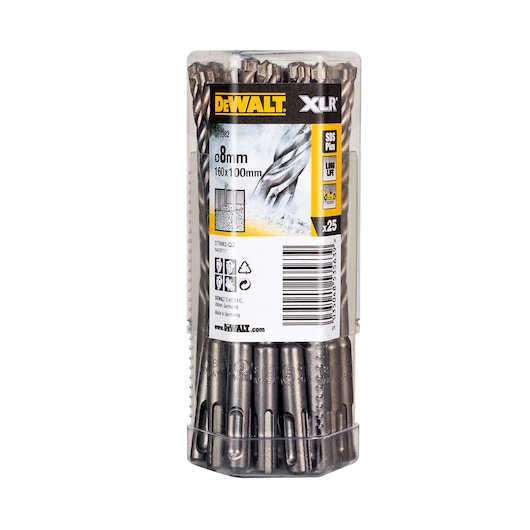 8mm XLR SDS Plus Bulk Pack 25 Pieces