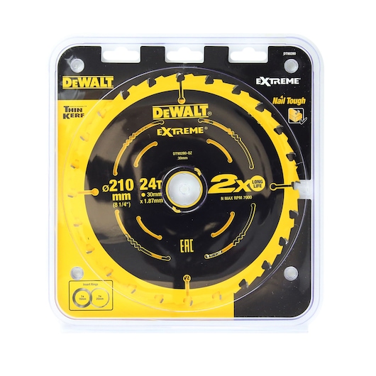EXTREME 2X LIFE CIRCULAR SAW BLADE (210 mm X 24T) (16/25/30 mm)