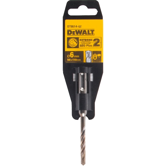 6mm EXTREME SDS Plus 2 Cutter Drill Bit