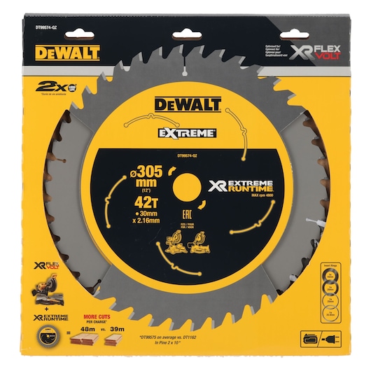 EXTREME Runtime Circular Saw Blade 305mm Bore 30mm 42T