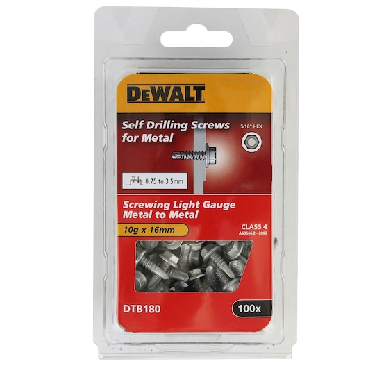 METAL SELF DRILLING CLASS 4 HEX HEAD Ø10 x 16 HANG