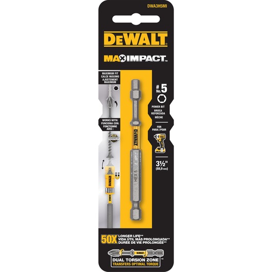 MAX IMPACT™ 89MM HEX5 POWER BIT