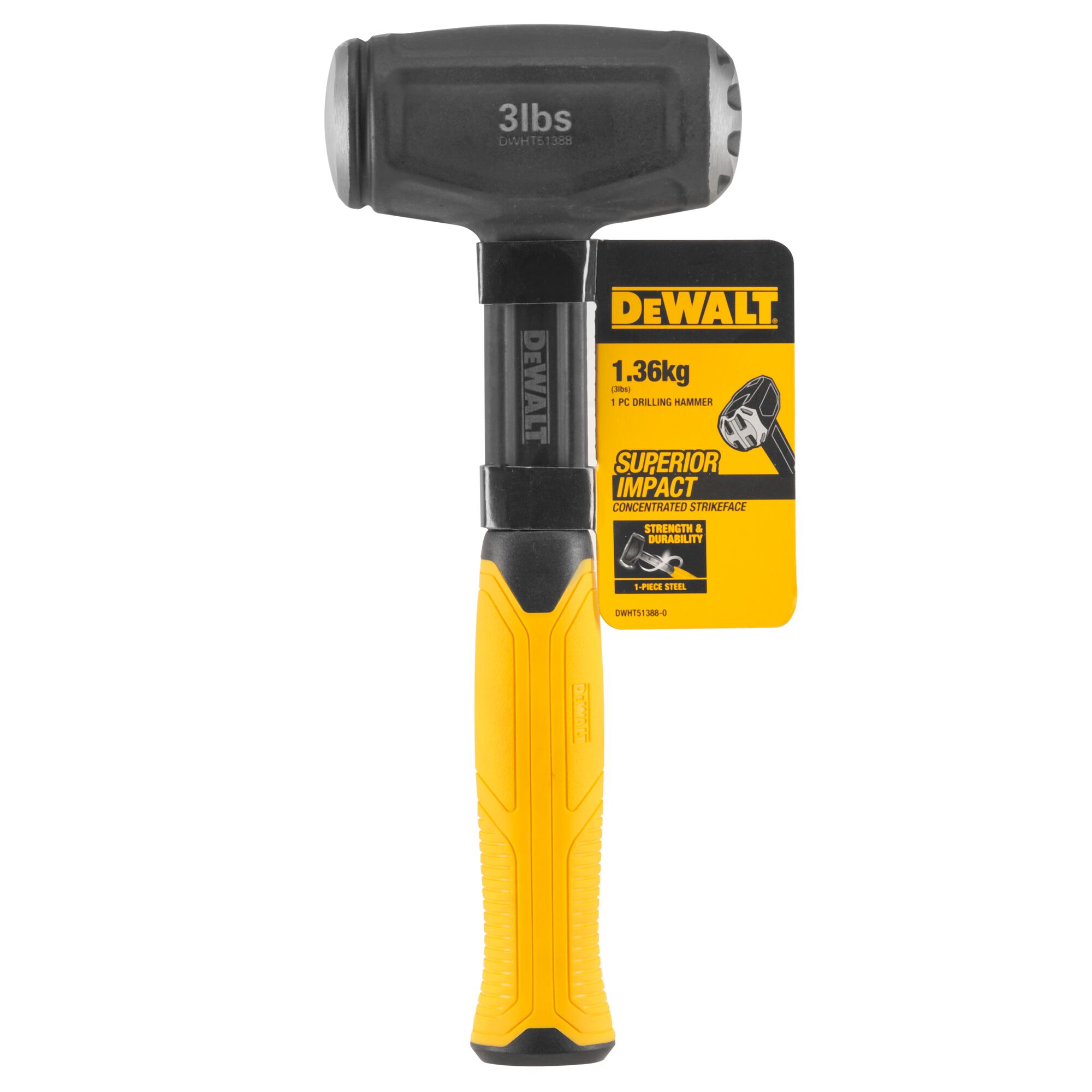 1.4kg | 3Ib 1 PC Drilling Hammer | DEWALT