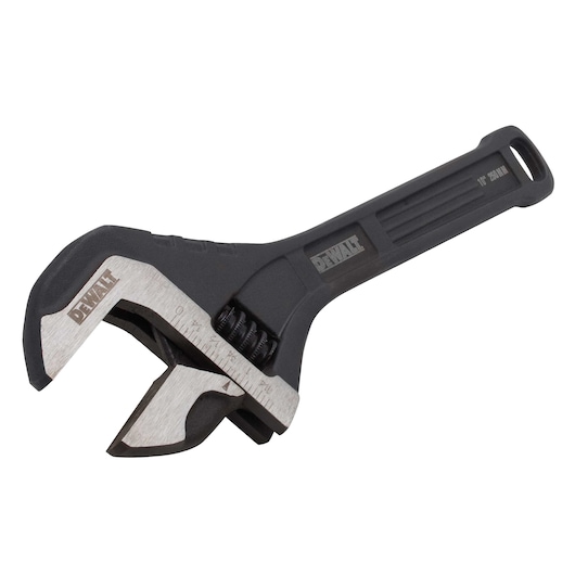 Profile of  10 inch All Steel Adjustable Wrench.
