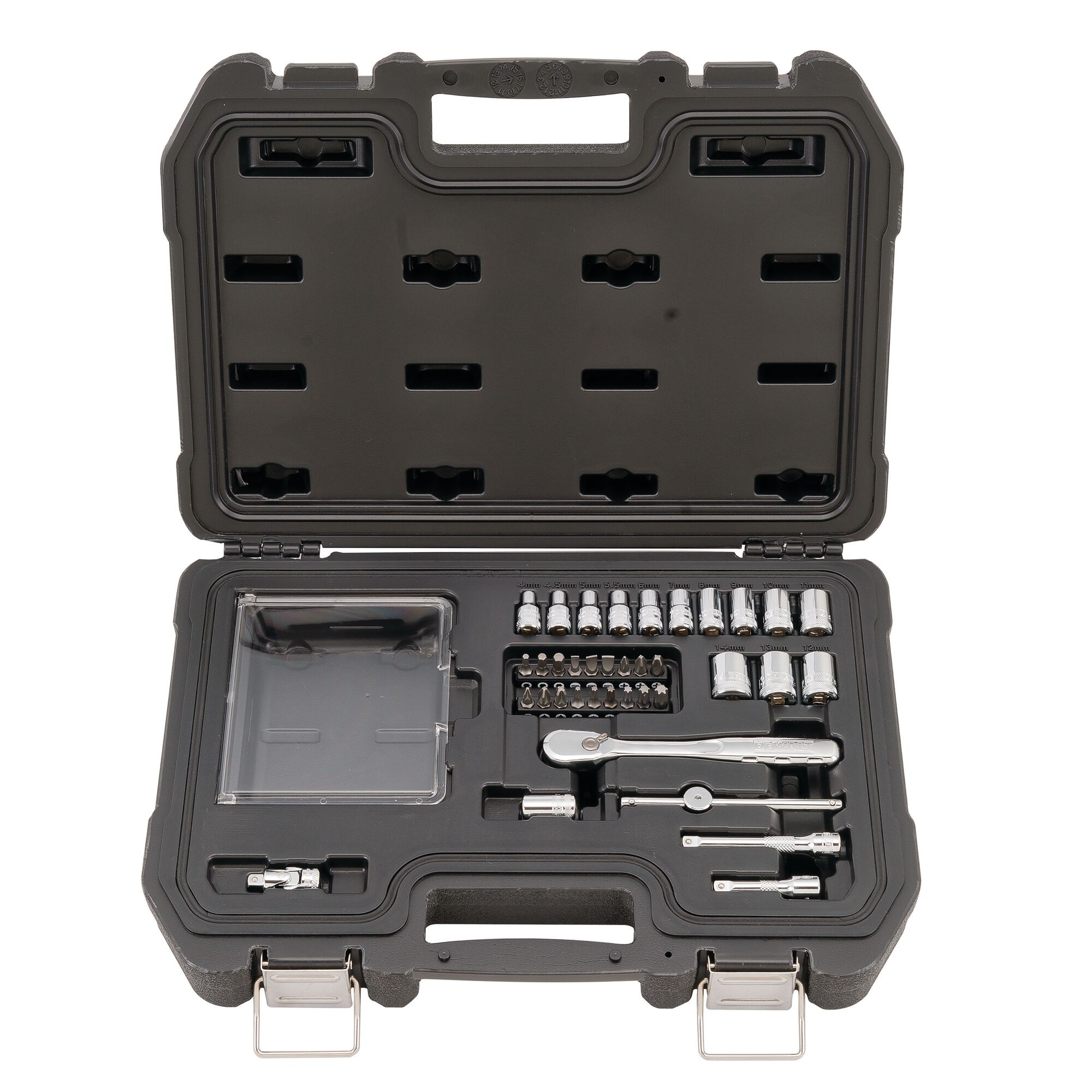 Full metric clearance socket set