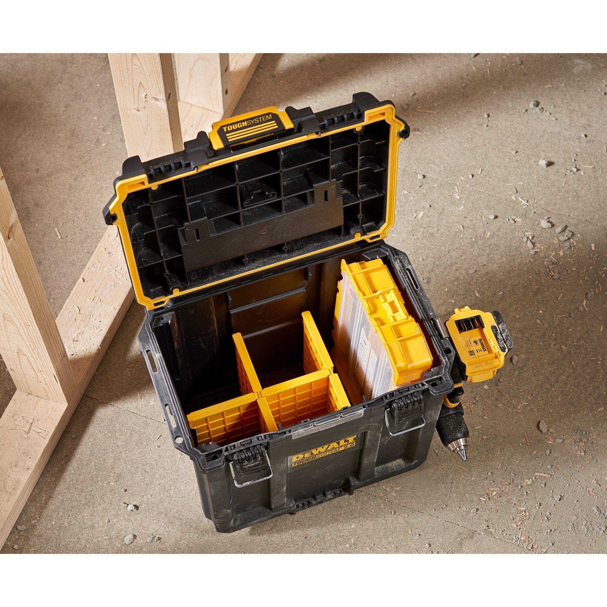 【破損有】デウォルト DEWALT TOUGHSYSTEM 2.0 収納ボックス DEWALT® TOUGHSYSTEM® 2.0 Deep Compact Toolbox | DEWALT
