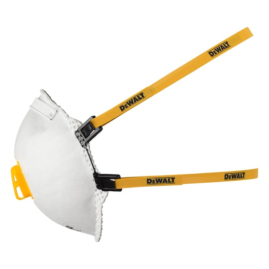 Side View of Dewalt FFP2 Disposable Particulate Respirator
